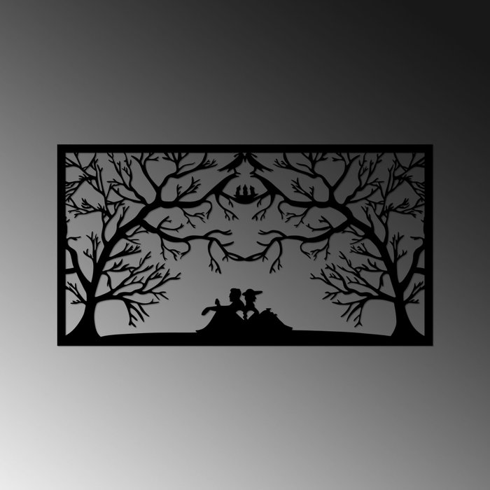 Wallity Bird'S Nest Lovers - 499 Accesorio de Pared de Metal Negro Wallity Bird'S Nest Lovers - 499 Accesorio de Pared de Metal Negro